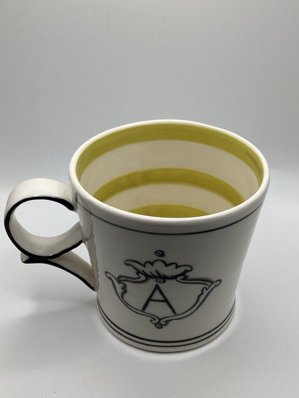 MOLLY HATCH Anthropologie Initial “A” Mug